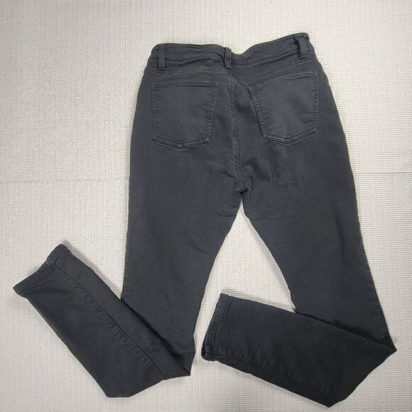 Eileen Fisher Skinny Jeans Black Mid Rise Size‎ XXS Organic Cotton READ - Picture 2 of 9